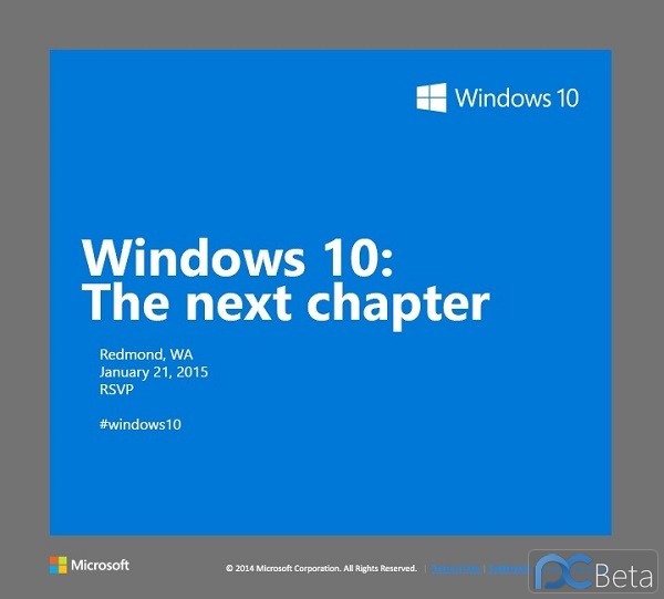 微軟宣布1 月21 日將進入Windows 10 新篇章